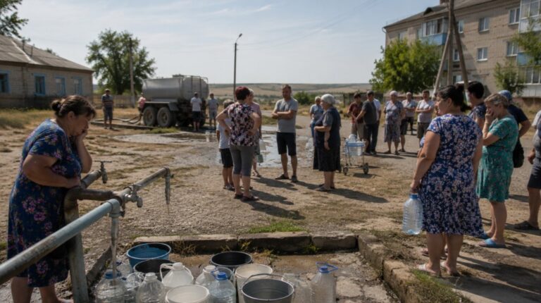 Жители Заплавного вторые сутки остаются без воды: власти снова вспоминают о людях только после жалоб